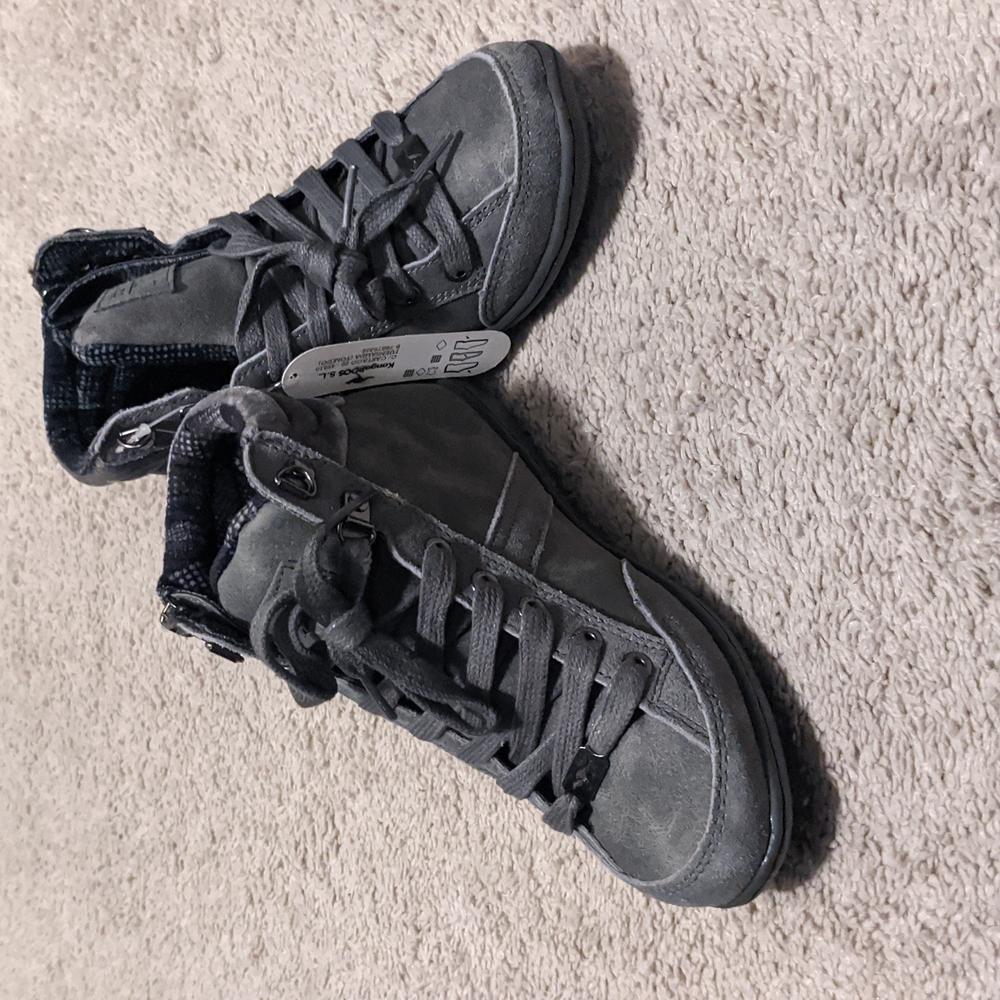 Gray KangaROOS high tops US size 5.5 - Picture 2 of 5